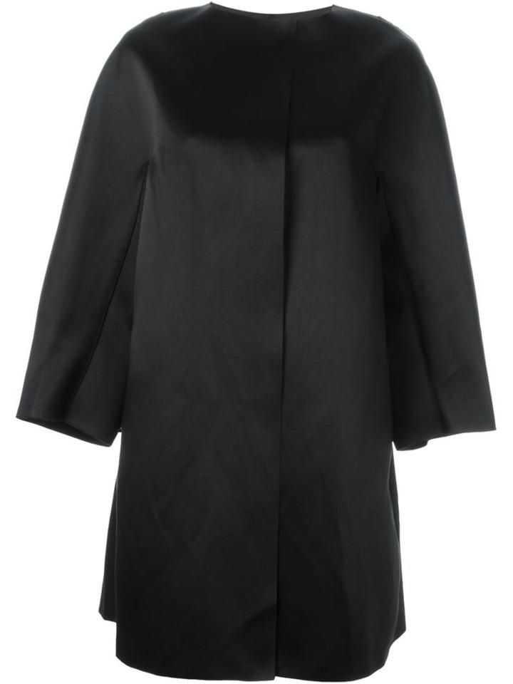 Yang Li Oversized Coat, Women's, Size: 40, Black, Cotton/acetate/viscose