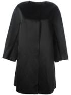 Yang Li Oversized Coat, Women's, Size: 40, Black, Cotton/acetate/viscose