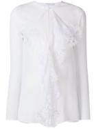 Givenchy Lace Trim Blouse - White