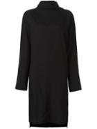 Y's Roll Neck Longsleeved Dress, Women's, Size: 1, Black, Tencel