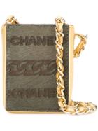 Chanel Vintage Cc Logo Mini Necklace Chain Bag - Green