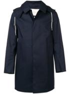 Mackintosh Hooded Trench Coat - Blue