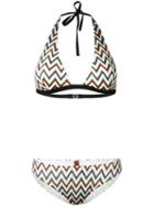 Missoni - Zig Zag Bikini - Women - Nylon/polyester/spandex/elastane/viscose - 46, Black, Nylon/polyester/spandex/elastane/viscose
