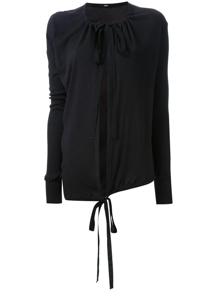 Assin Asymmetric Ribbed Cardigan