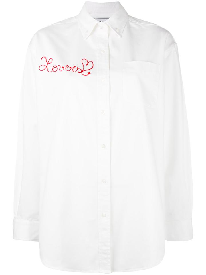 Forte Couture Embroidered Blouse - White