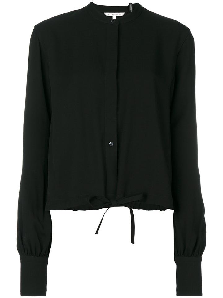 Helmut Lang - Slit Back Shirt - Women - Viscose - L, Black, Viscose