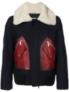 Dsquared2 - Contrast Pocket Coat - Women - Polyamide/cashmere/virgin Wool - 38, Red, Polyamide/cashmere/virgin Wool