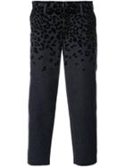 Kolor Animal Print Cropped Tapered Trousers - Grey