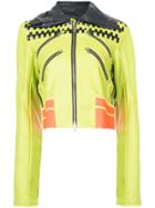 Martina Spetlova Classic Biker Jacket - Yellow & Orange