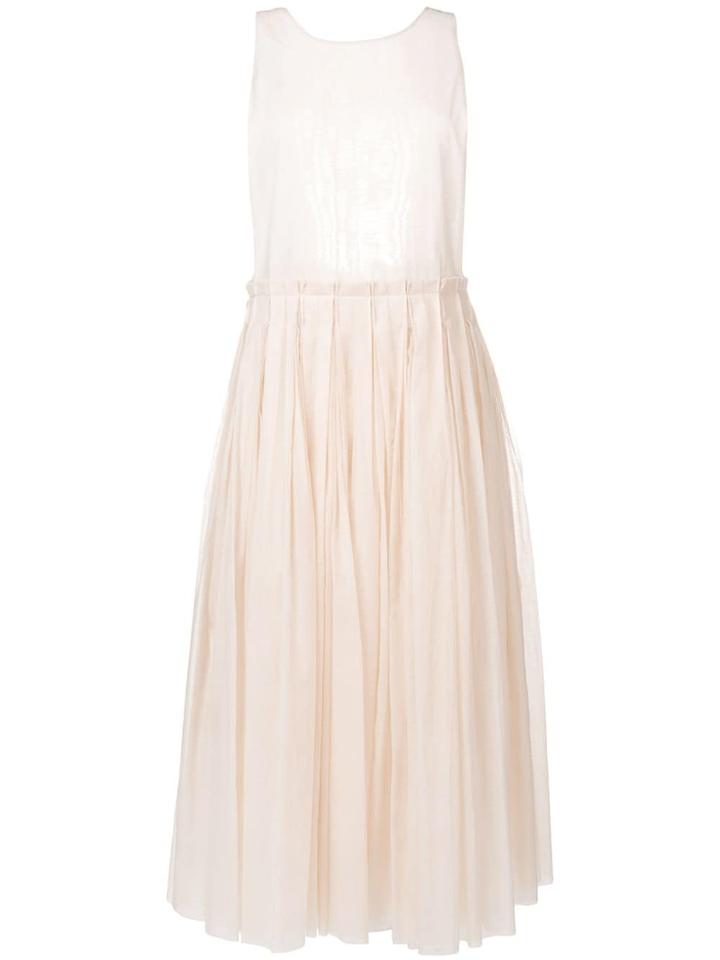 Sara Lanzi Open Back Midi Dress - Neutrals