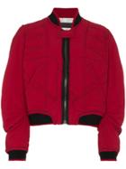 Haider Ackermann Quilted Cotton Bomber Jacket - Red