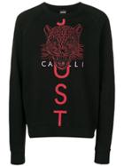 Just Cavalli Tiger Print Sweatshirt - Black