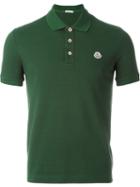 Moncler Classic Polo Shirt, Size: Medium, Green, Cotton