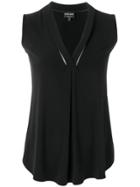 Giorgio Armani Deep V-neck Blouse - Black