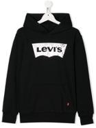 Levi's Kids Teen Logo Print Hoodie - Black