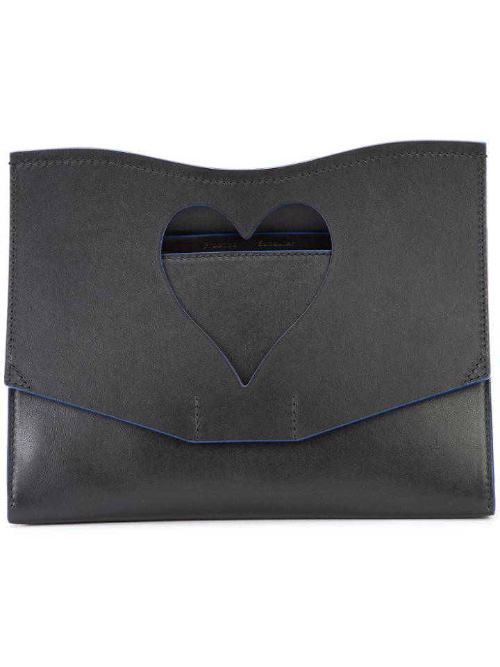 Proenza Schouler Medium Cut Out Curl Clutch - Black