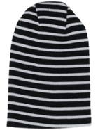 S.n.s. Herning Striped Knit Beanie - Black
