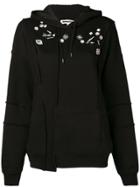 Mcq Alexander Mcqueen Bejewelled Hoody - Black