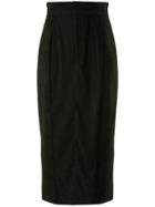 G.v.g.v. High Waisted Midi Skirt - Black