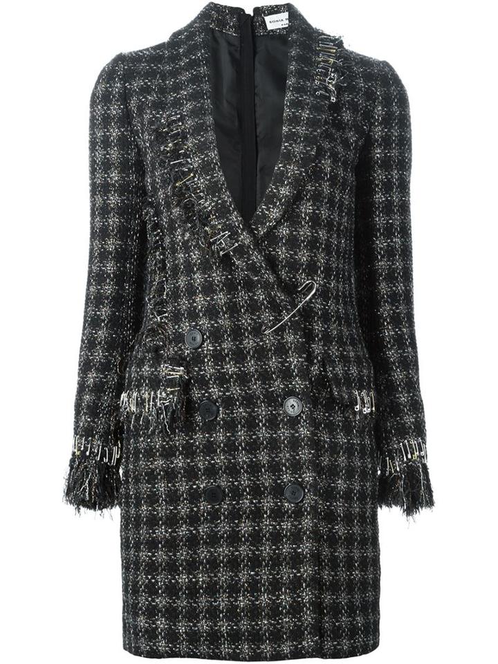 Sonia Rykiel Frayed Tweed Coat