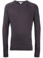 James Perse Raglan Sleeve Sweatshirt, Men's, Size: 1, Pink/purple, Supima Cotton