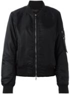 Rag & Bone Classic Bomber Jacket, Women's, Size: Medium, Black, Nylon/cotton/polyester