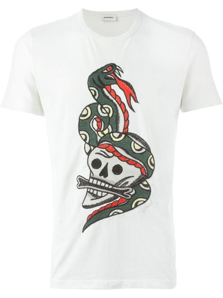 Diesel Skull And Snake T-shirt