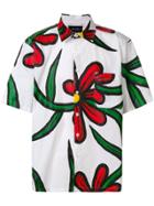 Botter Hand Painted Flower Shirt - White
