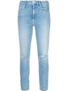 Mother Rear Print Skinny Jeans - Blue