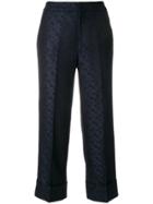Pt01 Embroidered Shala Trousers - Black