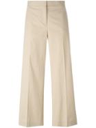 Fabiana Filippi Cropped Trousers, Women's, Size: 42, Nude/neutrals, Cotton/polyester/spandex/elastane