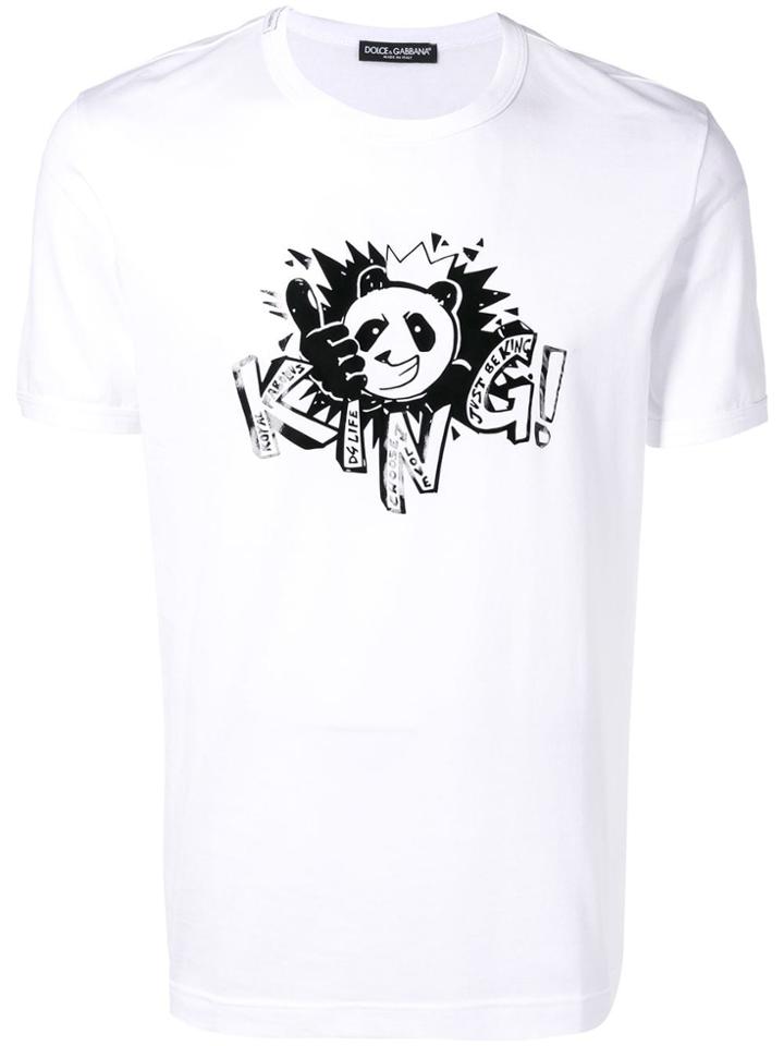 Dolce & Gabbana Panda King T-shirt - White