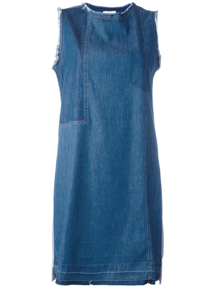 Semicouture - Denim Sleeveless Dress - Women - Cotton - 40, Blue, Cotton