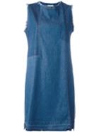 Semicouture - Denim Sleeveless Dress - Women - Cotton - 40, Blue, Cotton