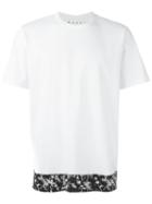 Marni Monochrome Print T-shirt, Men's, Size: 48, White, Cotton