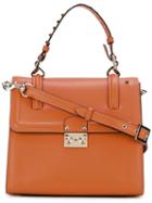 Valentino Studded Handle Tote, Women's, Yellow/orange, Leather