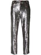 Iro Sequinned Skinny Jeans - Silver
