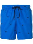 Paul Smith Sunglasses Embroidery Swimming Shorts - Blue