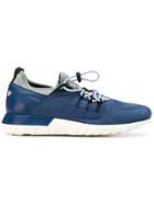 Moncler Neoprene Panelled Low Top Trainers - Blue