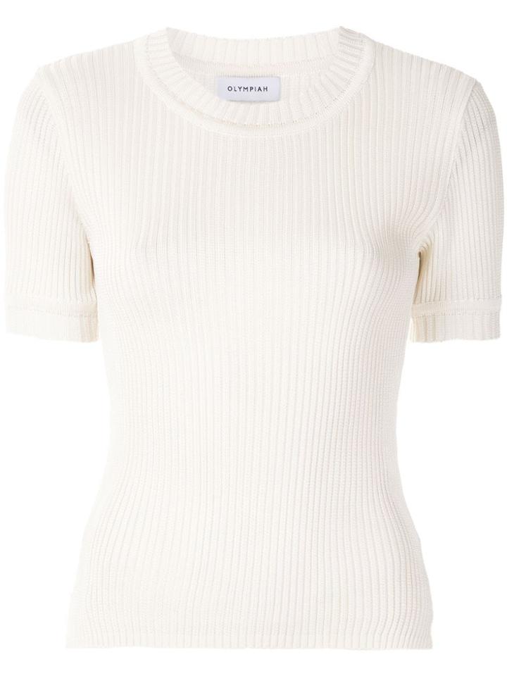 Olympiah Margose Knit Blouse - White