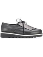 Tommy Hilfiger Fringed Platform Shoes - Black