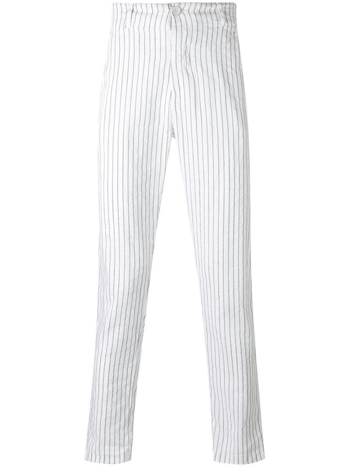 Transit - Striped Chinos - Men - Cotton/rayon - Xs, White, Cotton/rayon