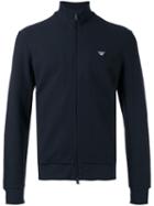 Armani Jeans - Zipped Sweatshirt - Men - Cotton - M, Blue, Cotton