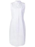 Calvin Klein Sleeveless Shirt Dress - White