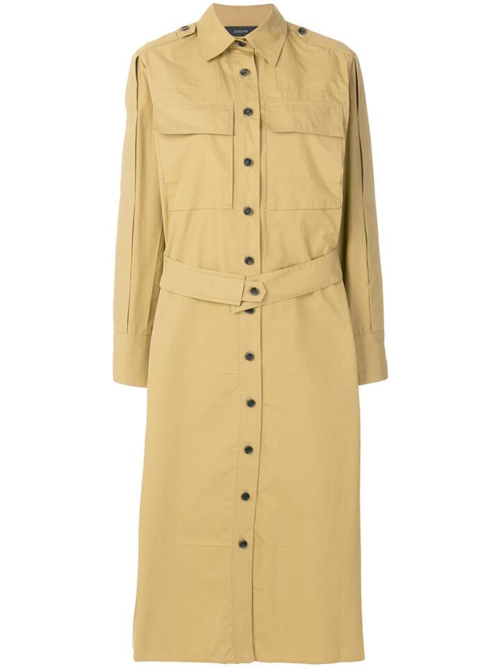 Joseph Maxi Shirt Dress - Brown