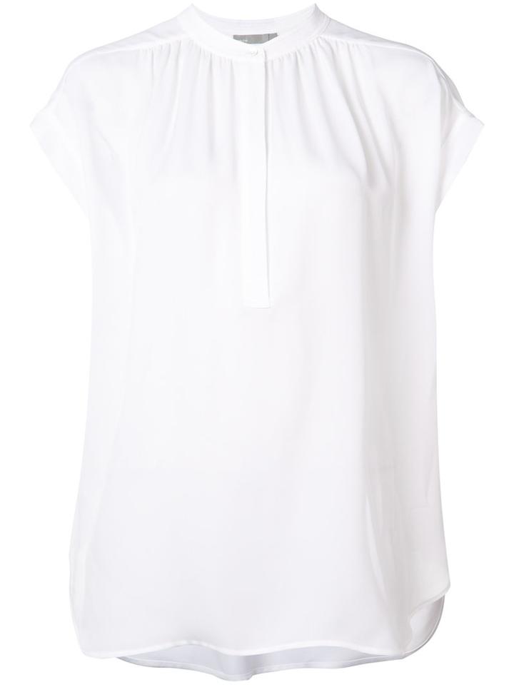 Vince Loose Fit Blouse, Women's, Size: Small, White, Silk