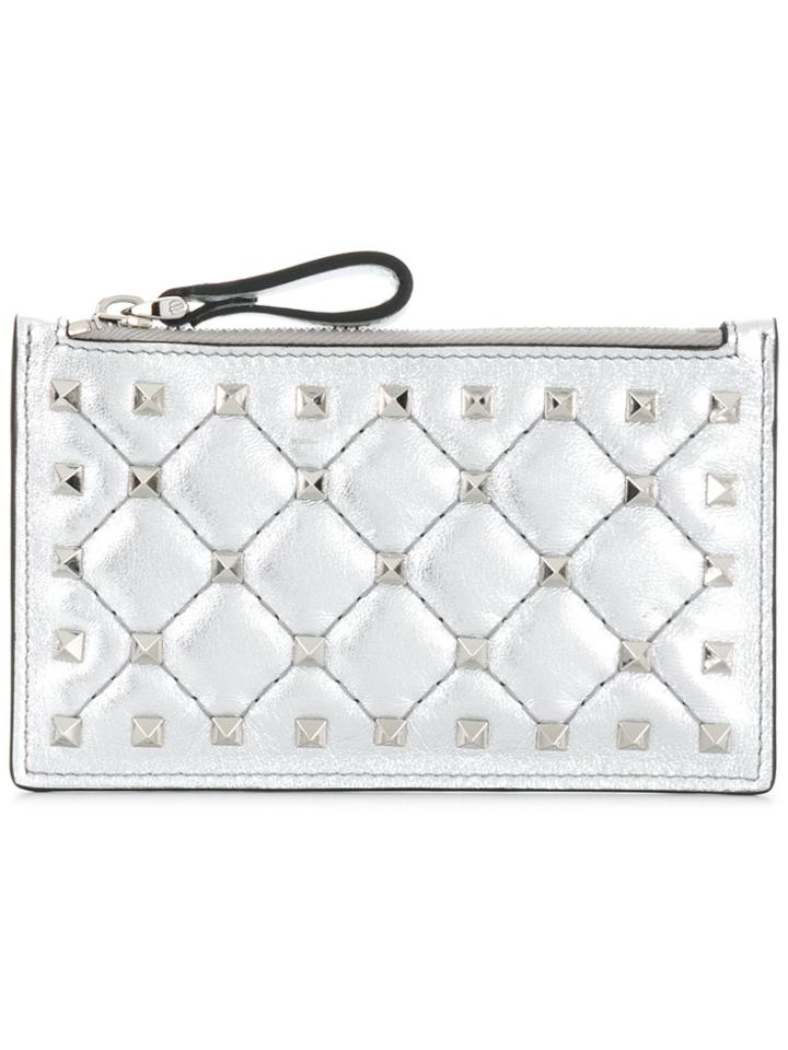 Valentino Valentino Garavani Rockstud Spike Coin Purse - Metallic
