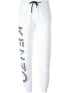 Kenzo Logo Print Track Pants, Women's, Size: Medium, White, Cotton