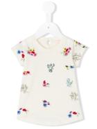 Simple Kids - Embroidered T-shirt - Kids - Cotton - 12 Mth, White