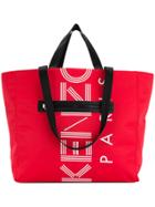Kenzo Kenzo Logo Tote Bag - Red
